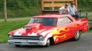 RED WITH FLAMES 67 NOVA